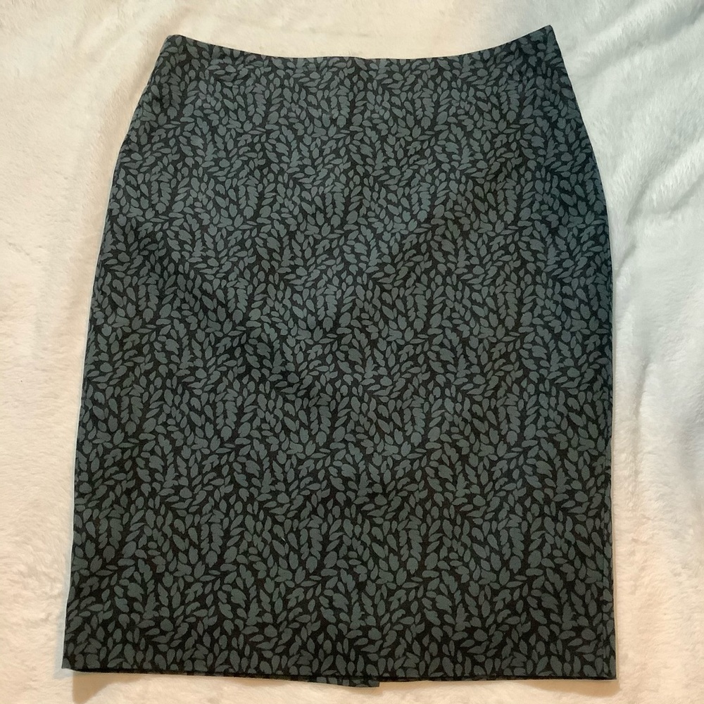 LOFT Slate Blue and Gray Pencil Skirt Size 2